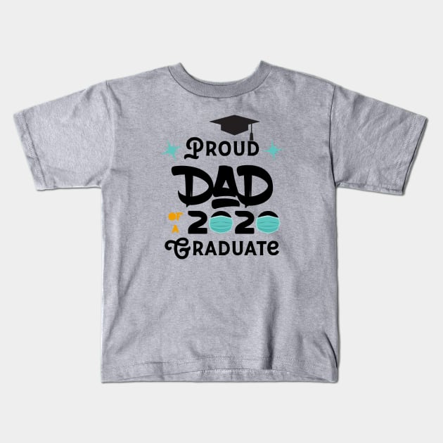 Proud Dad Of A 2020 Graduate Kids T-Shirt by UnderDesign